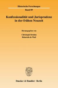 cover of the book Konfessionalität und Jurisprudenz in der frühen Neuzeit