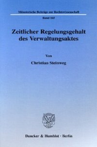 cover of the book Zeitlicher Regelungsgehalt des Verwaltungsaktes