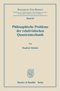 cover of the book Philosophische Probleme der relativistischen Quantenmechanik