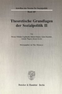 cover of the book Theoretische Grundlagen der Sozialpolitik II