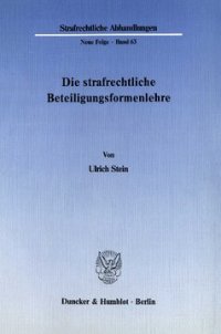 cover of the book Die strafrechtliche Beteiligungsformenlehre