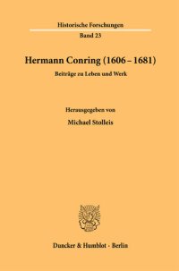 cover of the book Hermann Conring (1606 - 1681): Beiträge zu Leben und Werk