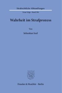 cover of the book Wahrheit im Strafprozess