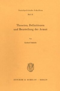 cover of the book Theorien, Definitionen und Beurteilung der Armut