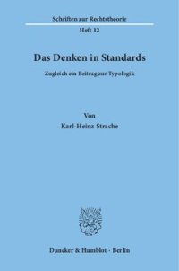 cover of the book Das Denken in Standards: Zugleich ein Beitrag zur Typologik