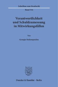 cover of the book Verantwortlichkeit und Schuldzumessung in Mitwirkungsfällen