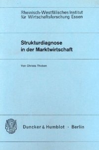 cover of the book Strukturdiagnose in der Marktwirtschaft