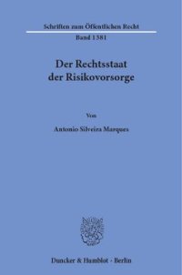 cover of the book Der Rechtsstaat der Risikovorsorge