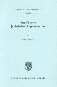 cover of the book Zur Theorie juristischer Argumentation