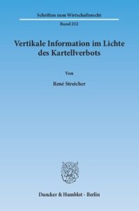 cover of the book Vertikale Information im Lichte des Kartellverbots