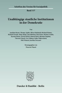 cover of the book Unabhängige staatliche Institutionen in der Demokratie