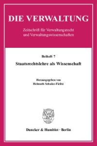 cover of the book Staatsrechtslehre als Wissenschaft