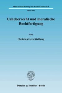 cover of the book Urheberrecht und moralische Rechtfertigung