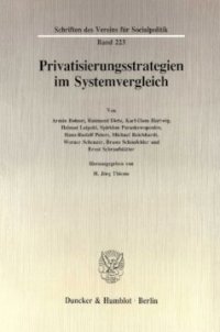 cover of the book Privatisierungsstrategien im Systemvergleich