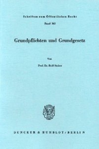 cover of the book Grundpflichten und Grundgesetz