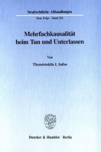 cover of the book Mehrfachkausalität beim Tun und Unterlassen