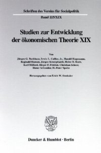 cover of the book John Stuart Mill: Studien zur Entwicklung der ökonomischen Theorie XIX