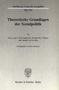 cover of the book Theoretische Grundlagen der Sozialpolitik (I)