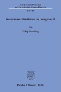 cover of the book Governance-Strukturen im Energierecht