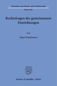 cover of the book Rechtsfragen der gemeinsamen Einrichtungen