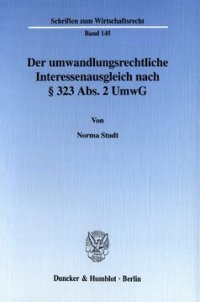 cover of the book Der umwandlungsrechtliche Interessenausgleich nach § 323 Abs. 2 UmwG