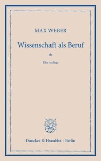 cover of the book Wissenschaft als Beruf