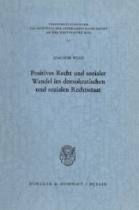 cover of the book Positives Recht und sozialer Wandel im demokratischen und sozialen Rechtsstaat