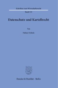 cover of the book Datenschutz und Kartellrecht