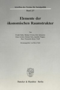 cover of the book Elemente der ökonomischen Raumstruktur