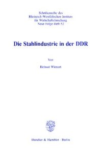 cover of the book Die Stahlindustrie in der DDR