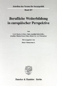 cover of the book Berufliche Weiterbildung in europäischer Perspektive