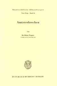 cover of the book Amtsverbrechen