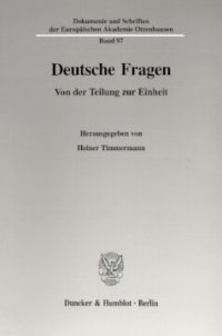 cover of the book Deutsche Fragen: Von der Teilung zur Einheit