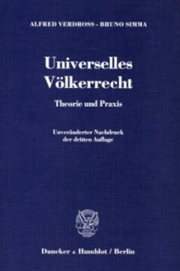 cover of the book Universelles Völkerrecht: Theorie und Praxis