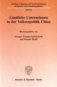 cover of the book Ländliche Unternehmen in der Volksrepublik China