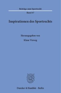 cover of the book Inspirationen des Sportrechts