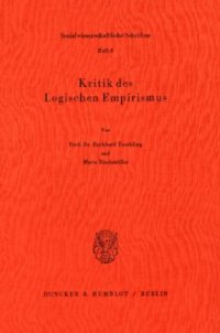 cover of the book Kritik des Logischen Empirismus