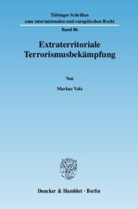 cover of the book Extraterritoriale Terrorismusbekämpfung