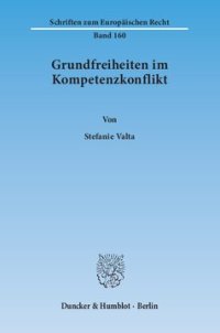 cover of the book Grundfreiheiten im Kompetenzkonflikt