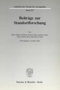 cover of the book Beiträge zur Standortforschung