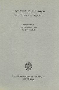 cover of the book Kommunale Finanzen und Finanzausgleich