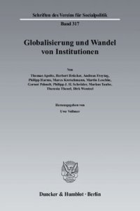 cover of the book Globalisierung und Wandel von Institutionen