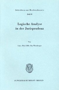 cover of the book Logische Analyse in der Jurisprudenz