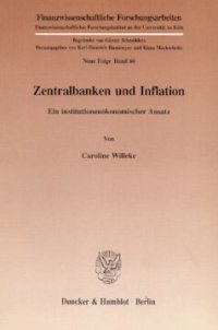 cover of the book Zentralbanken und Inflation: Ein institutionenökonomischer Ansatz