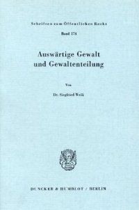 cover of the book Auswärtige Gewalt und Gewaltenteilung