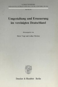 cover of the book Umgestaltung und Erneuerung im vereinigten Deutschland