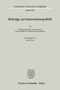 cover of the book Beiträge zur Innovationspolitik