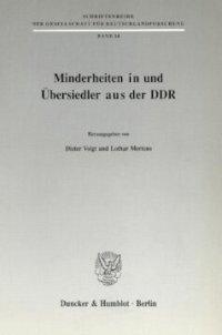 cover of the book Minderheiten in und Übersiedler aus der DDR