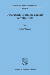 cover of the book Der arabisch-israelische Konflikt im Völkerrecht