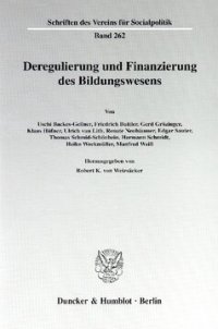 cover of the book Deregulierung und Finanzierung des Bildungswesens